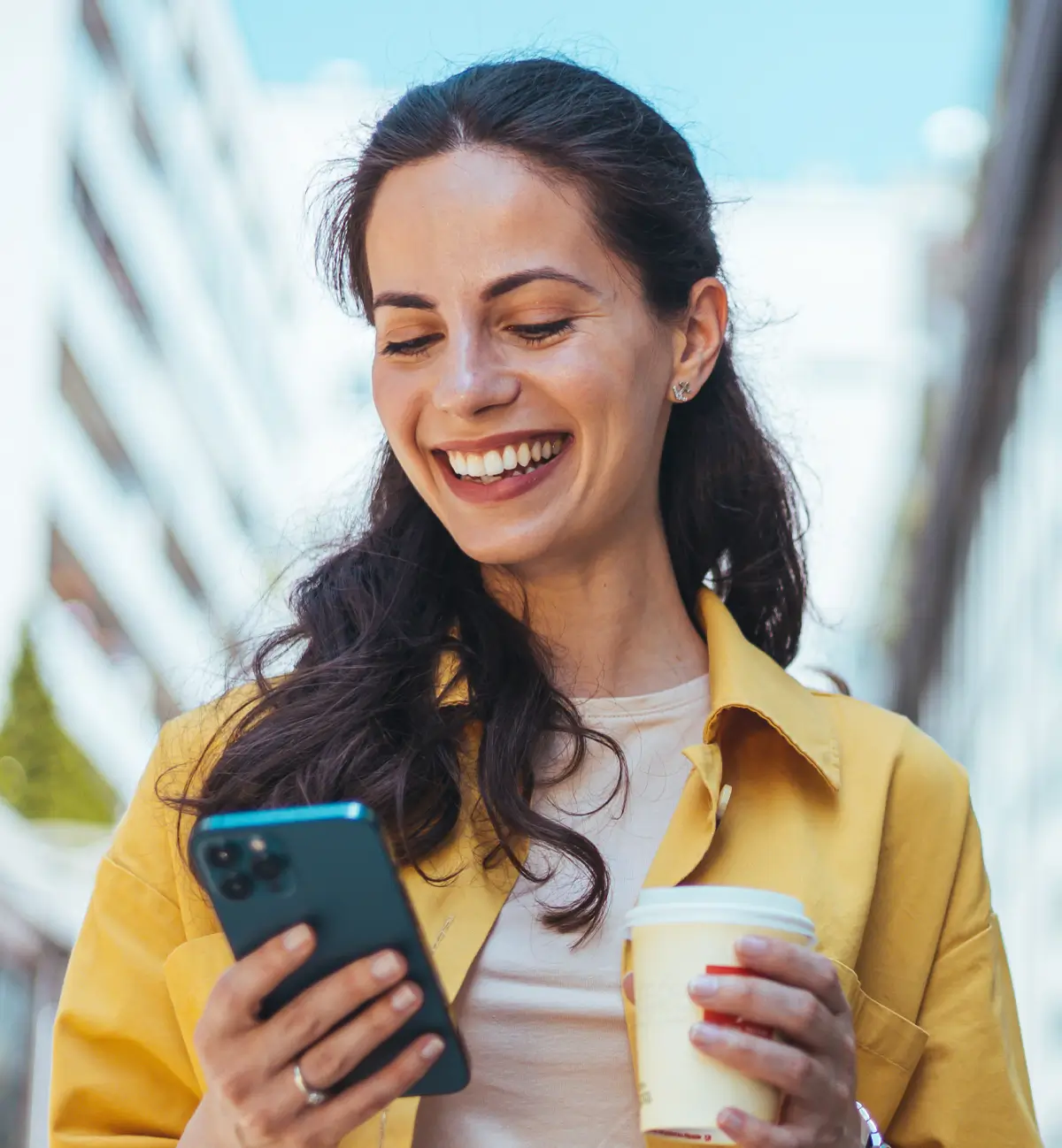 Woman using Biometry Solutions Voice Biometrics